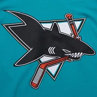 Maillot de jeu puissance Patrick Marleau Teal San Jose Sharks 2003-04 pour homme