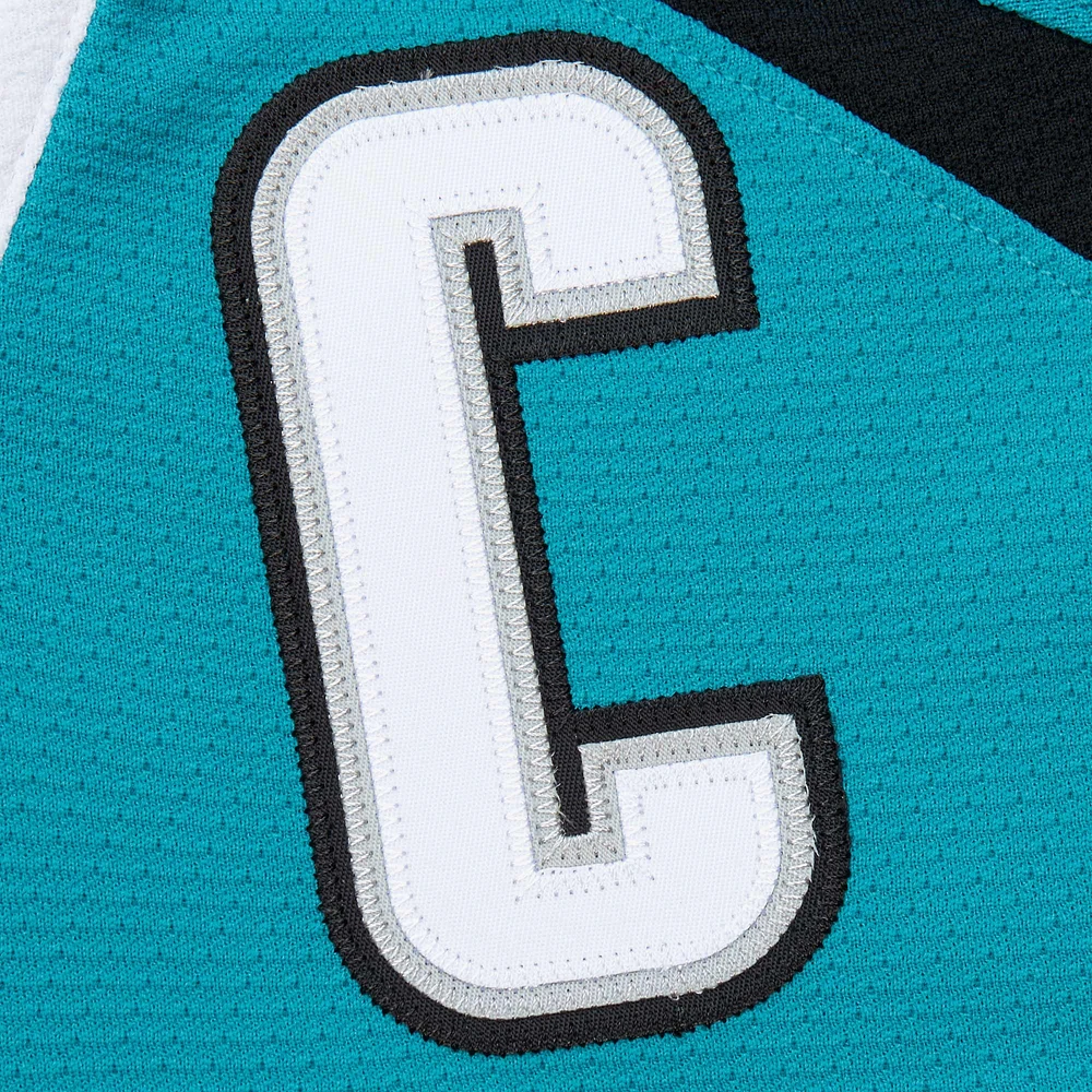 Maillot de jeu puissance Patrick Marleau Teal San Jose Sharks 2003-04 pour homme