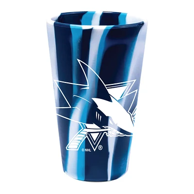 WinCraft Requins de San Jose 16oz. Verre à pinte en silicone à la mode
