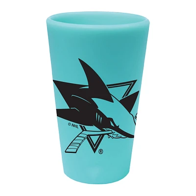 WinCraft Requins de San Jose 16oz. Verre à pinte en silicone couleur équipe