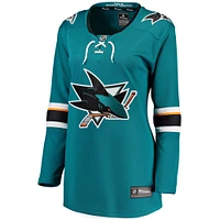 Women's Fanatics Teal San Jose Sharks Breakaway Home Jersey