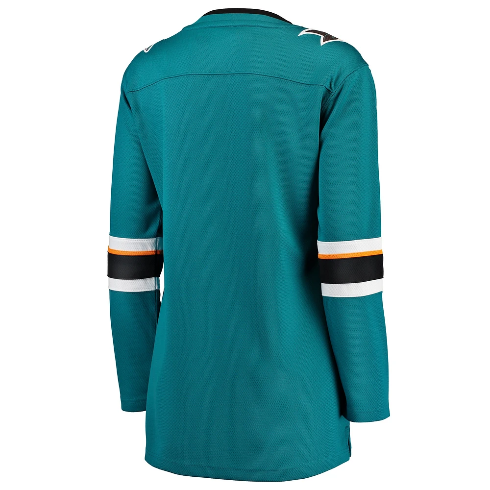 Women's Fanatics Teal San Jose Sharks Breakaway Home Jersey