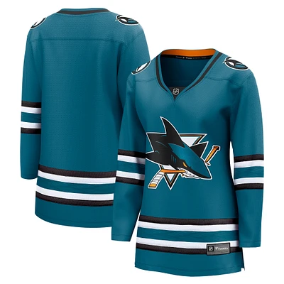 Women's Fanatics Teal San Jose Sharks Home - Premier Breakaway Jersey