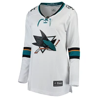 Women's Fanatics White San Jose Sharks Away Breakaway Jersey