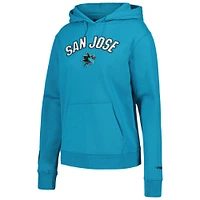 Women's Pro Standard Teal San Jose Sharks Classic Chenille Pullover Hoodie