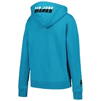 Women's Pro Standard Teal San Jose Sharks Classic Chenille Pullover Hoodie