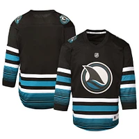 Youth Black San Jose Sharks Alternate Replica Jersey