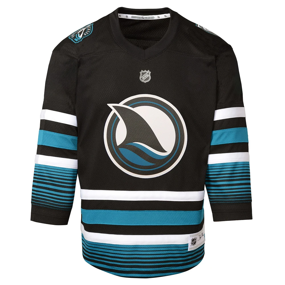 Youth Black San Jose Sharks Alternate Replica Jersey