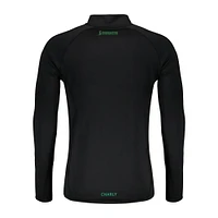 Men's Charly  Black Santos Laguna 2024/25 Quarter-Zip Pullover Top