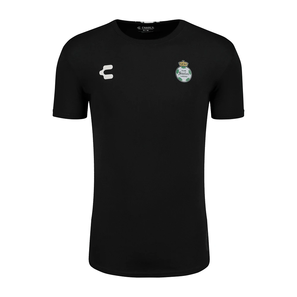 Men's Charly  Black Santos Laguna 2024/25 T-Shirt