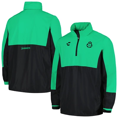 Veste d'extérieur à quart de zip Charly Green Santos Laguna pour hommes