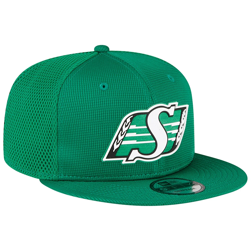 Men's New Era  Green Saskatchewan Roughriders Sideline 9FIFTY Snapback Hat