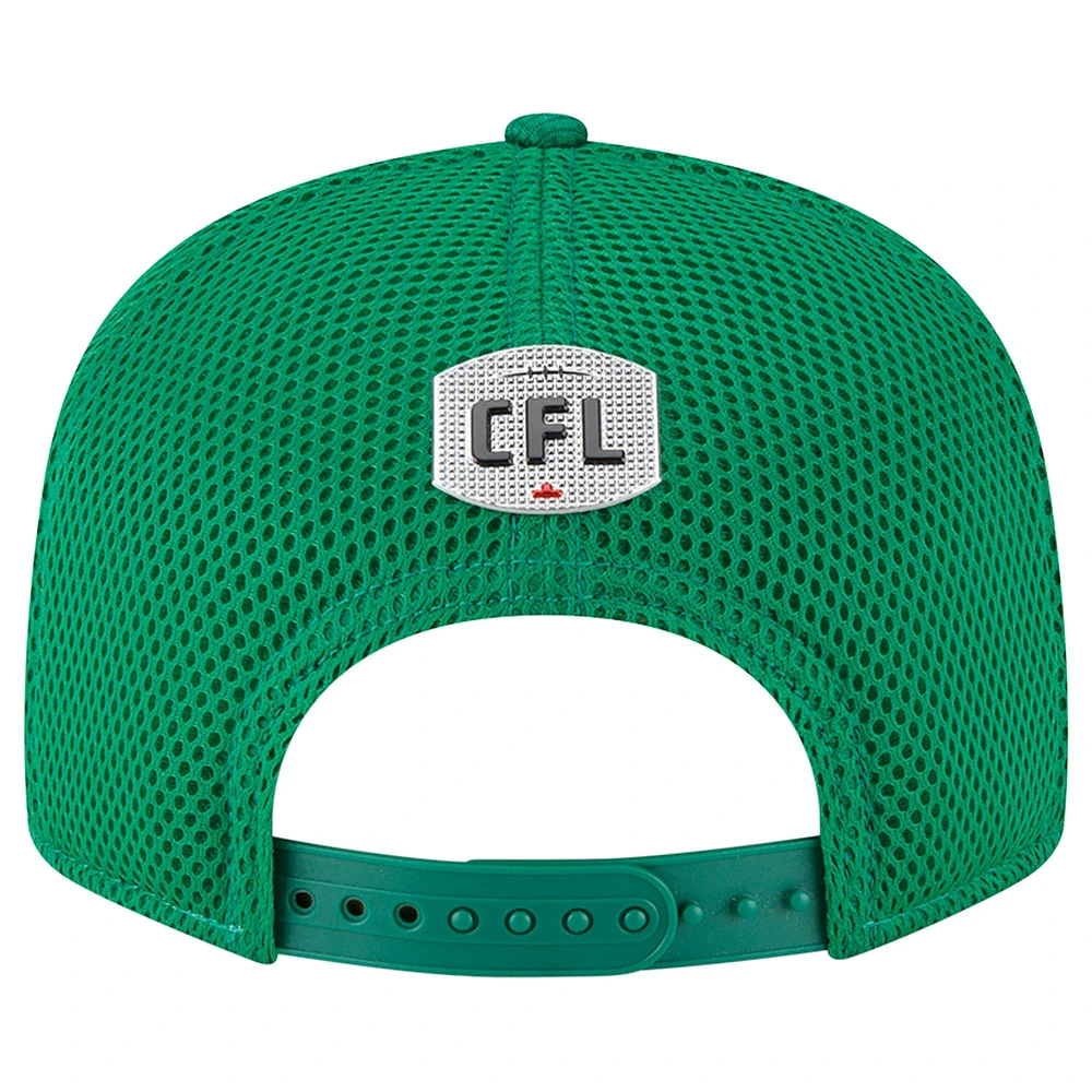 Men's New Era  Green Saskatchewan Roughriders Sideline 9FIFTY Snapback Hat