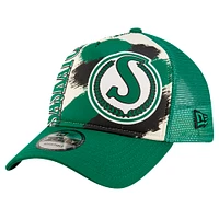 Men's New Era Green Saskatchewan Roughriders Turf Traditions 9FORTY Adjustable Hat