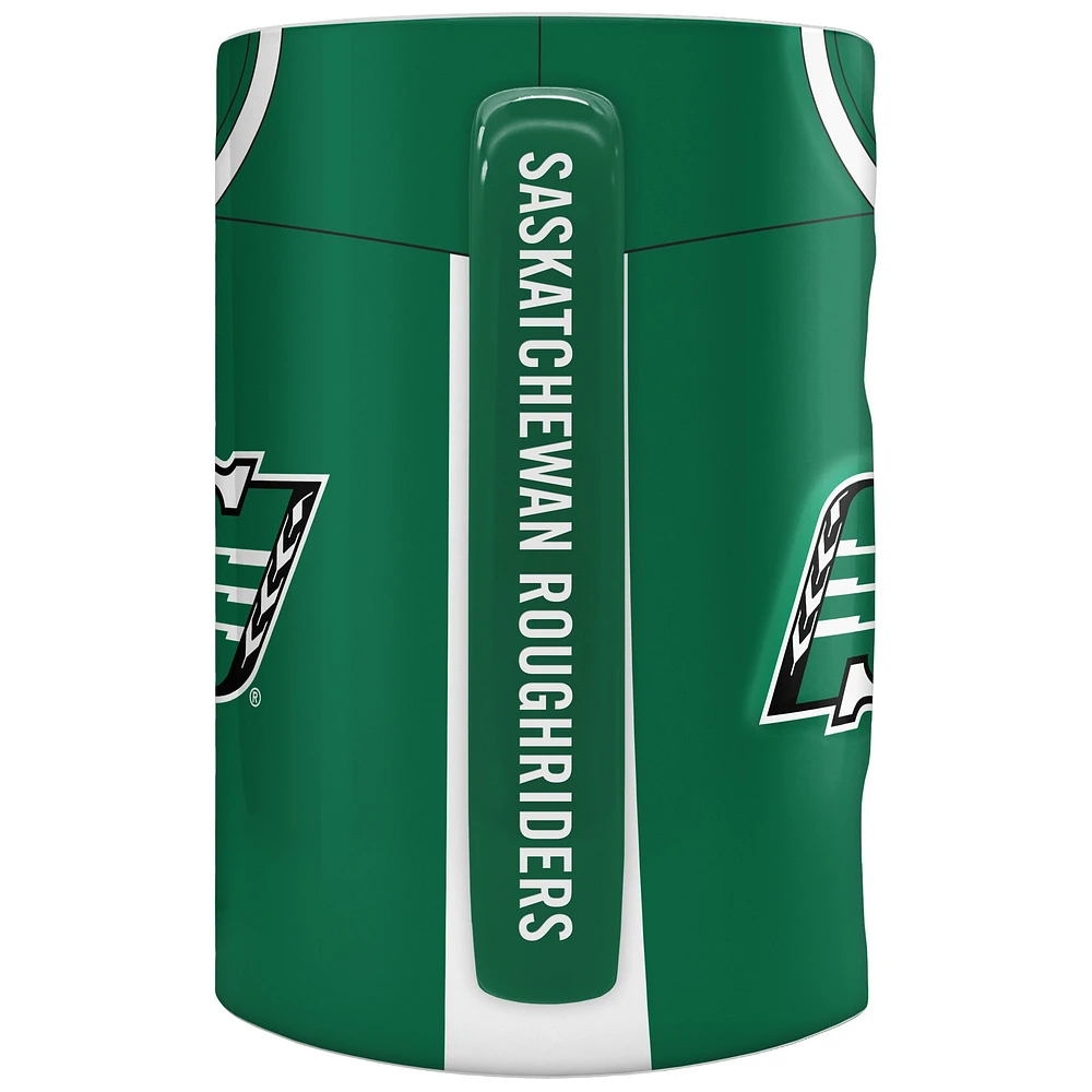 The Sports Vault Saskatchewan Roughriders 20 oz. Jersey Sculpted Mug