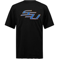 Men's FISLL Black Savannah State Tigers Applique T-Shirt