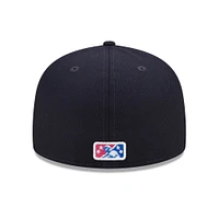 Men's New Era Navy Scranton Wilkes-Barre RailRiders Marvel x Minor League 59FIFTY Fitted Hat