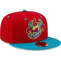 Casquette ajustée Vejigantes De Scranton/Wilkes-Barre Copa La Diversion 59FIFTY New Era rouge/turquoise pour homme