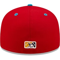 Casquette ajustée Vejigantes De Scranton/Wilkes-Barre Copa La Diversion 59FIFTY New Era rouge/turquoise pour homme