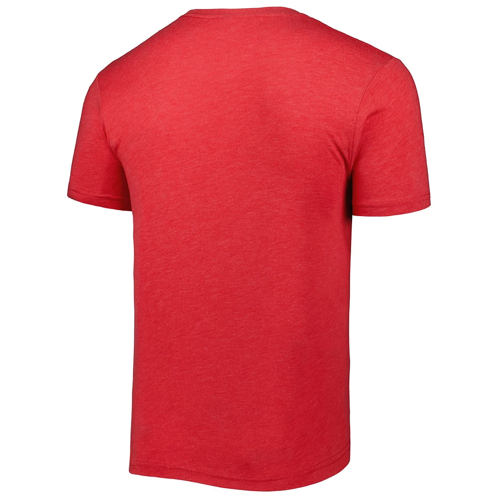 T-shirt à trois mélanges rouge Vejigantes de Scranton/Wilkes-Barre Copa la Diversion pour homme