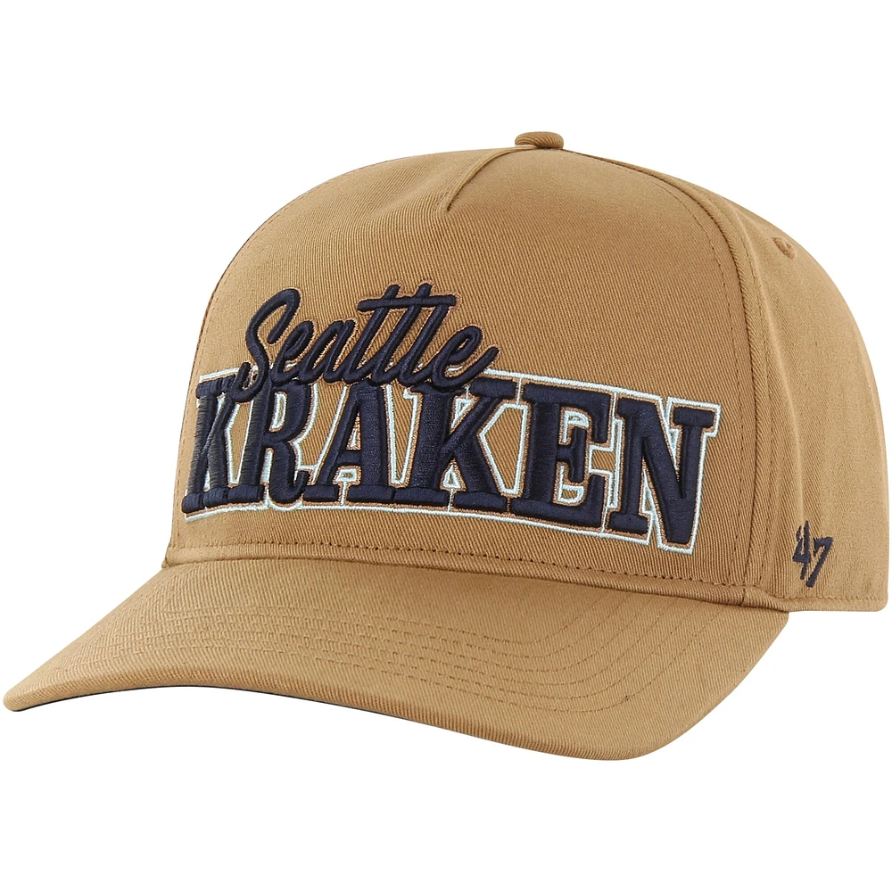 Men's '47 Tan Seattle Kraken Barnes Hitch Adjustable Hat