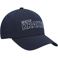 Men's adidas Deep Sea Blue Seattle Kraken Team Bar Flex Hat