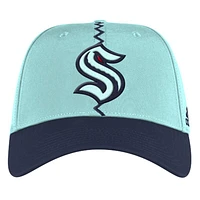 Men's adidas Navy Seattle Kraken Reverse Retro 2.0 - Structured Flex Hat