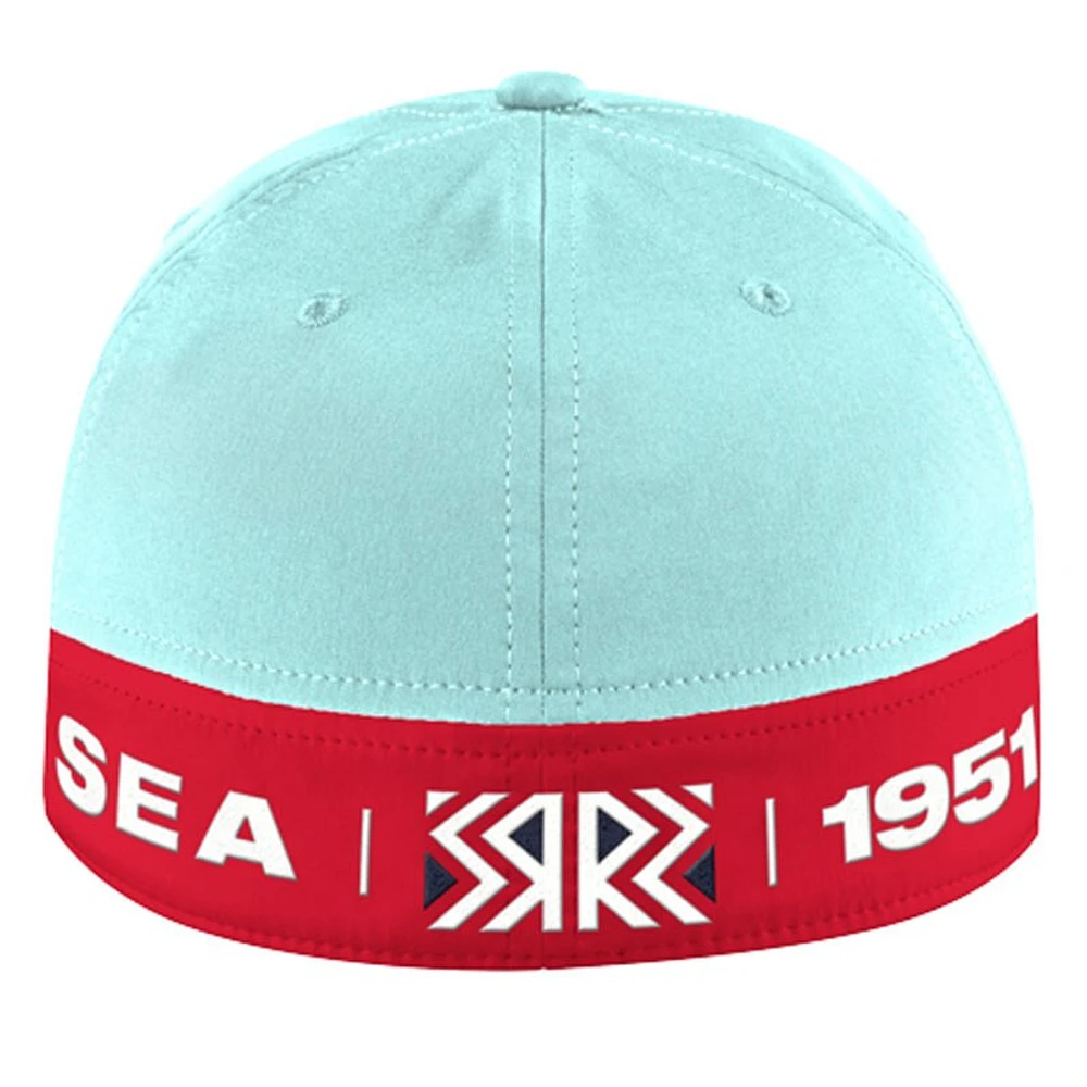 Men's adidas Navy Seattle Kraken Reverse Retro 2.0 - Structured Flex Hat