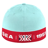 Men's adidas Navy Seattle Kraken Reverse Retro 2.0 - Structured Flex Hat