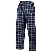 Men's Concepts Sport Navy/Gray Seattle Kraken Badge T-Shirt & Pants Sleep Set
