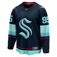 Men's Fanatics Andre Burakovsky Deep Sea Blue Seattle Kraken Home Breakaway Player Jersey