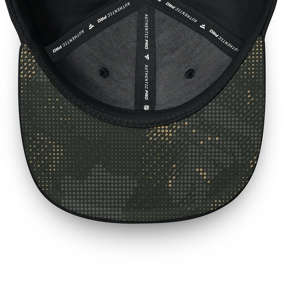 Men's Fanatics Black Seattle Kraken Authentic Pro Military Appreciation Adjustable Hat