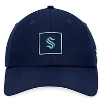 Men's Fanatics  Deep Sea Blue Seattle Kraken Authentic Pro Adjustable Performance Hat