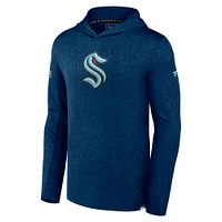Men's Fanatics  Deep Sea Blue Seattle Kraken Authentic Pro Lightweight Pullover Hoodie