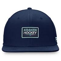 Men's Fanatics  Deep Sea Blue Seattle Kraken Authentic Pro Prime Snapback Hat