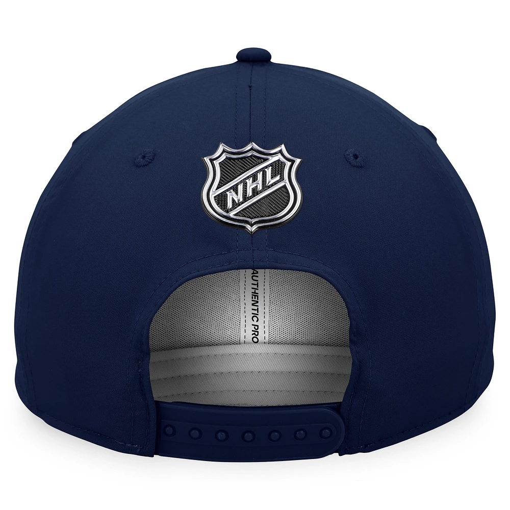 Men's Fanatics Deep Sea Blue Seattle Kraken Authentic Pro Road Snapback Hat