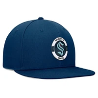 Men's Fanatics Deep Sea Blue Seattle Kraken Authentic Pro Training Camp Snapback Hat