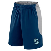 Men's Fanatics Deep Sea Blue Seattle Kraken Go Hard Shorts