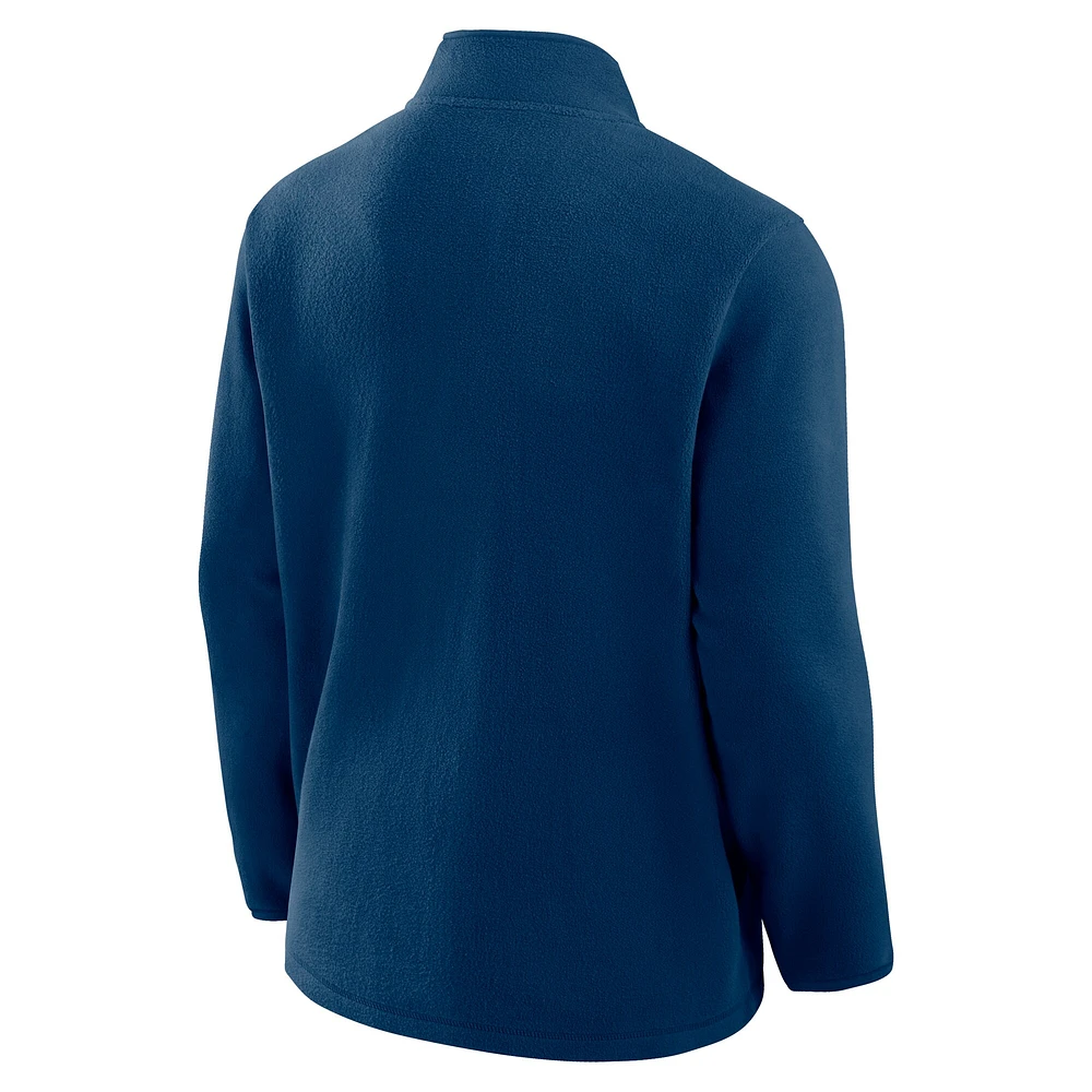 Men's Fanatics Deep Sea Blue Seattle Kraken Home Ice Fleece Full-Zip Jacket