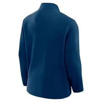 Men's Fanatics Deep Sea Blue Seattle Kraken Home Ice Fleece Full-Zip Jacket
