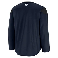 Maillot d'entraînement de l'équipe Seattle Kraken bleu marine pour hommes Fanatics