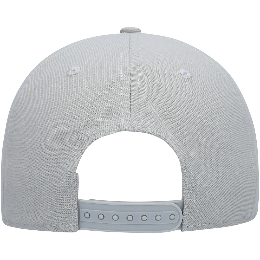 Men's Fanatics Gray Seattle Kraken Wordmark Logo Snapback Hat