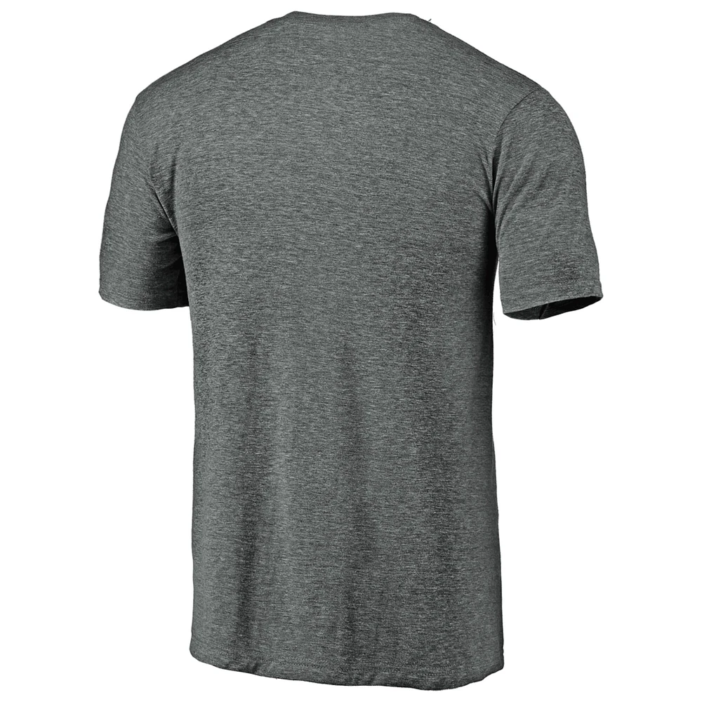 T-shirt triple mélange Fanatics Heather Grey Seattle Kraken Distressed Team pour hommes