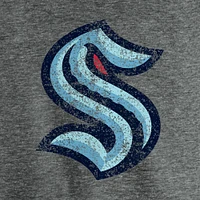 T-shirt triple mélange Fanatics Heather Grey Seattle Kraken Distressed Team pour hommes