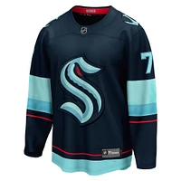 Fanatics pour hommes Jordan Eberle Navy Seattle Kraken Home - Maillot de joueur échappé