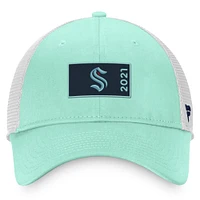 Men's Fanatics Light Blue Seattle Kraken 2022 NHL Draft - Authentic Pro Rink Trucker Snapback Hat