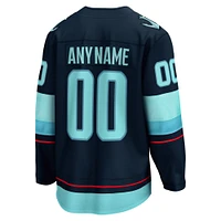 Men's Fanatics Navy Seattle Kraken Home - Premier Breakaway Custom Jersey