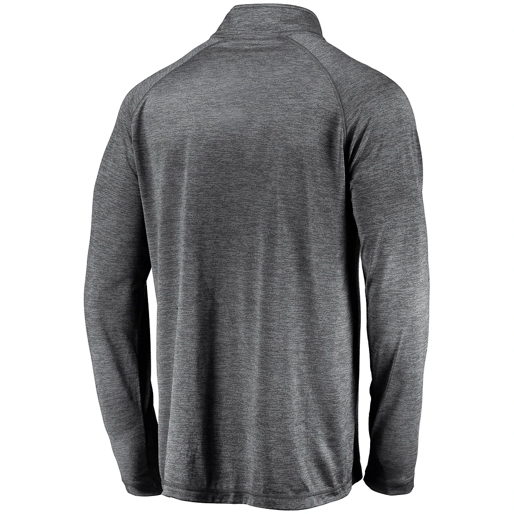 Veste à enfiler zippée quart de tour avec logo principal synthétique Seattle Kraken pour homme, gris
