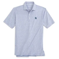 Men's johnnie-O Blue Seattle Kraken Lyndon Striped Jersey Polo