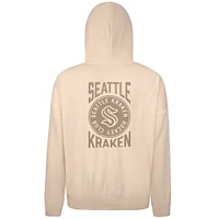 Men's Levelwear Cream Seattle Kraken Contact Stamp Pullover Hoodie